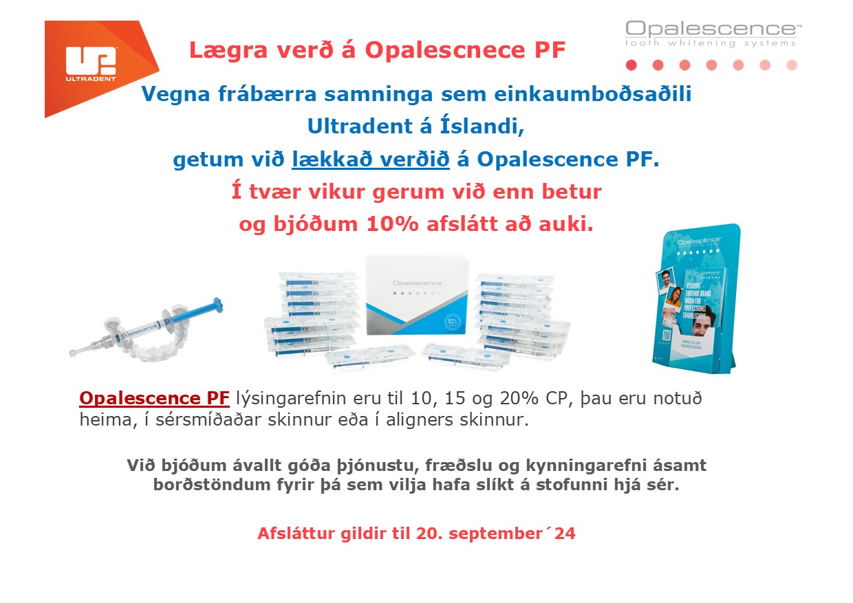 Opalescence PF sept 2024 2 lægra verð og tilboð