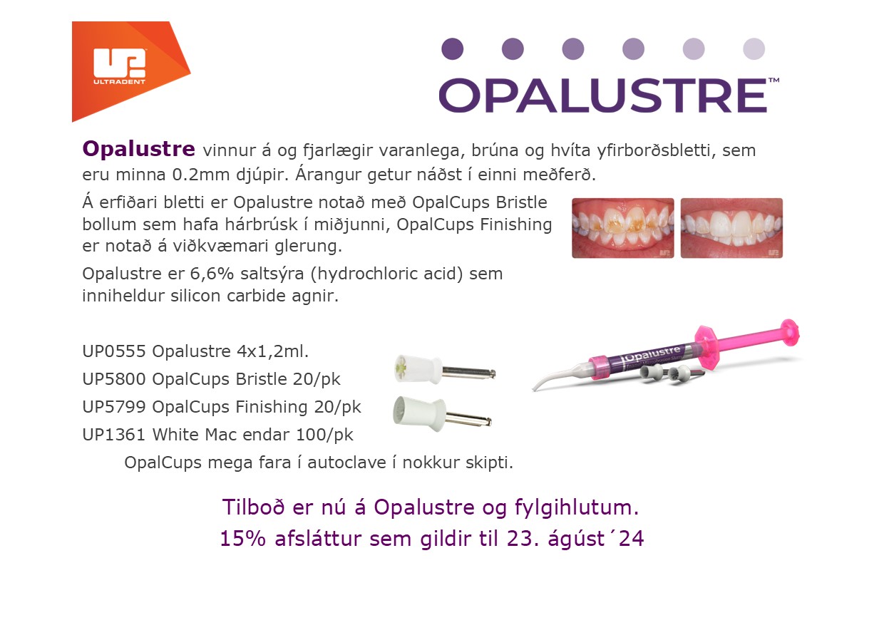 Opalustre og Opalcups ágúst 2024