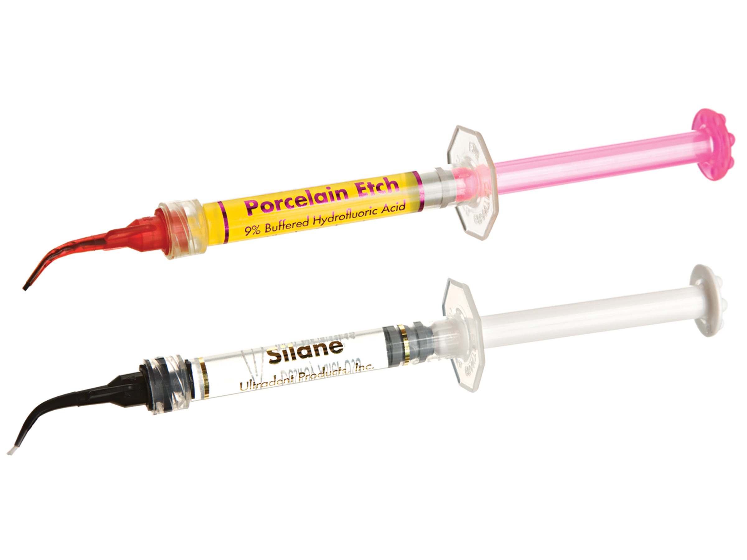 Porcelain Etch and Silane Syringes with Tips