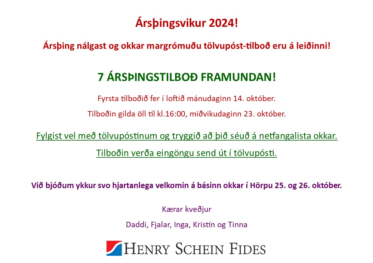 Ársþing 2024 kynningar